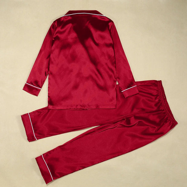 Satin Silk Family Matching Pajama Suits